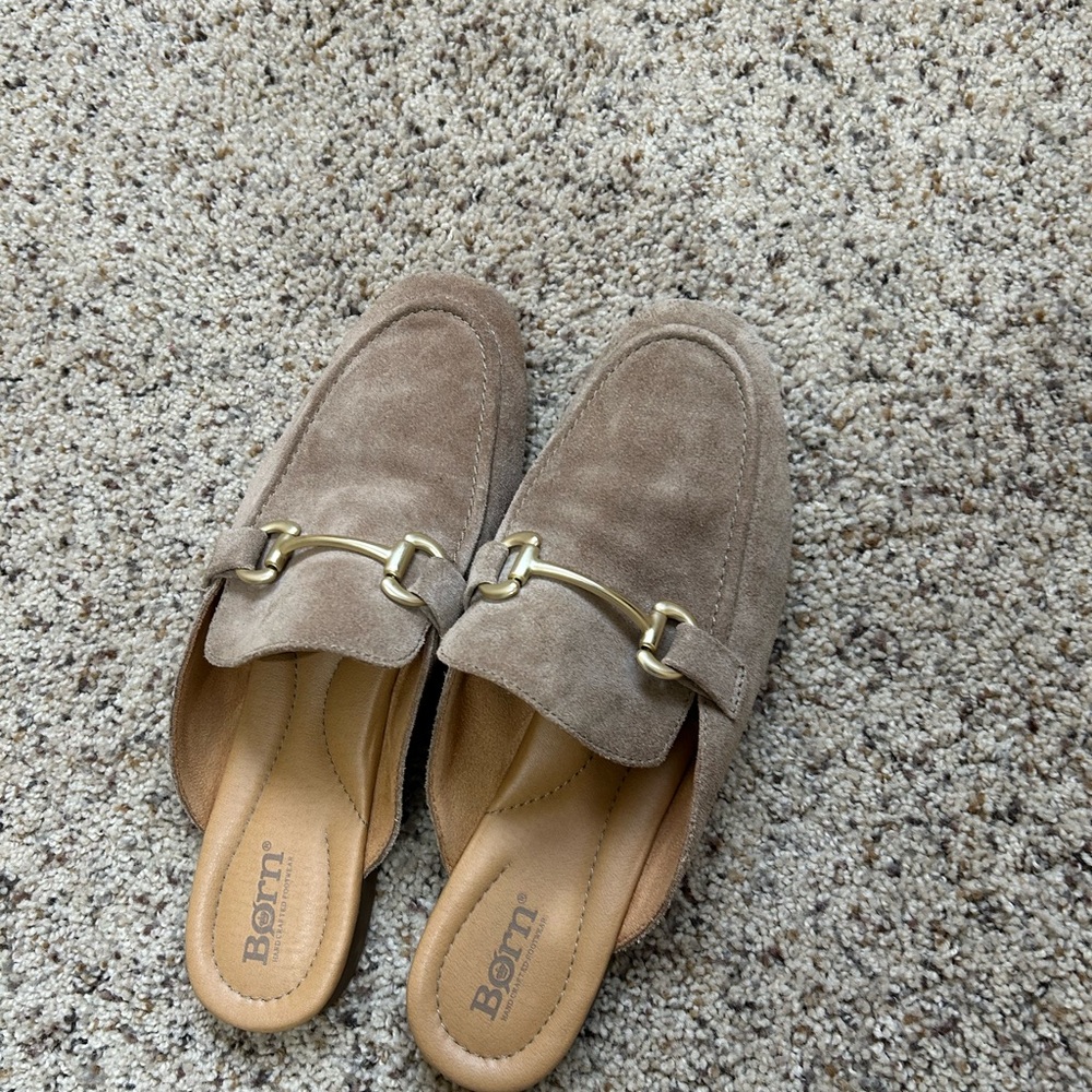 Born Women's Tan Suede Loafers